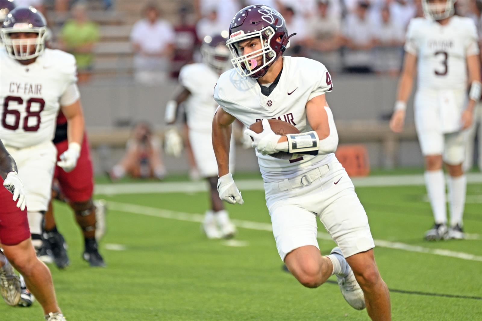 Football postseason continues for Cy-Fair HS in Class 6A area round.